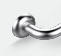 detalhe reta inox
